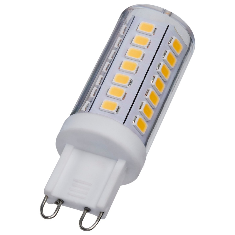 5 Watt Mini LED – G9 Base – 3000K – Clear Finish – 120 Volt Light Bulb by Satco