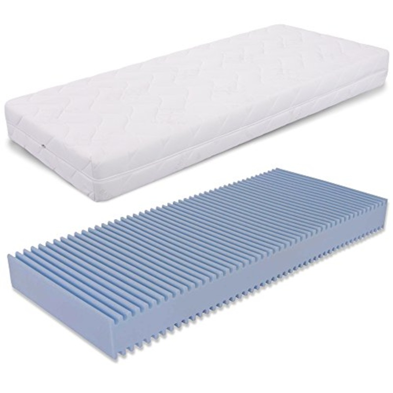AILIME SRL Materasso Singolo 90×190 Alto 19 cm in waterfoam Bayscent sfoderabile Dispositivo Medico Lupin I