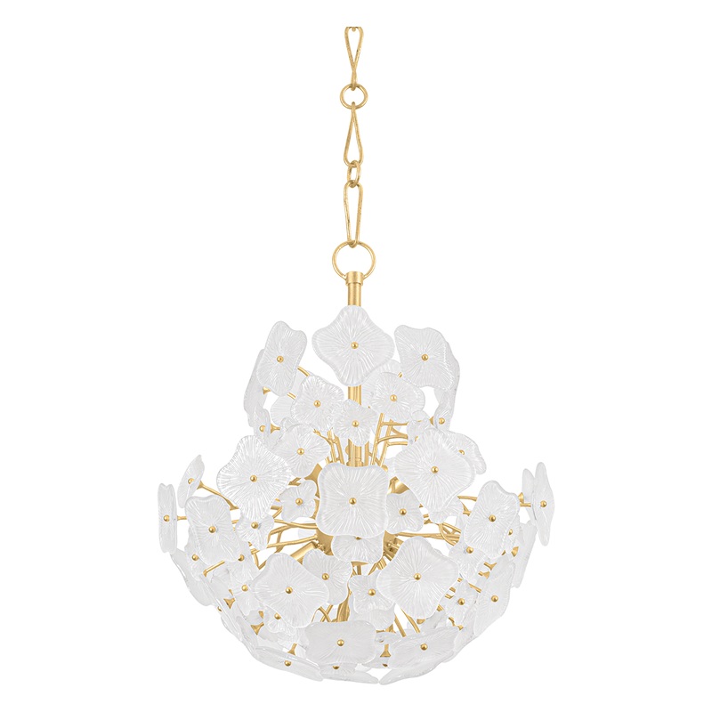 Barrytown 7-Light Chandelier Vintage Gold Leaf