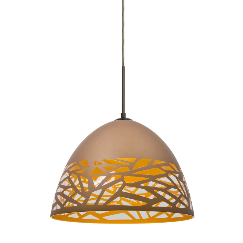 Besa 1JT-KIEVCP-BR Kiev One Light Pendant Bronze