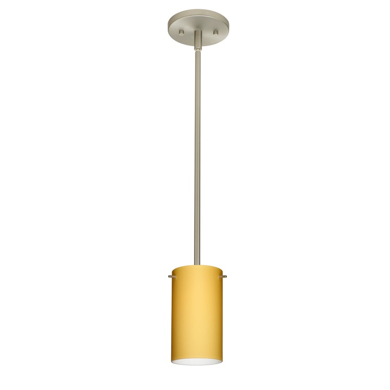 Besa 1TT-4404VM-LED-SN Stilo One Light Pendant Satin Nickel (Discontinued)