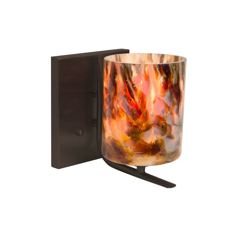 Besa 1WC-LAVA-BR Lava One Light Vanity Bronze (Discontinued)