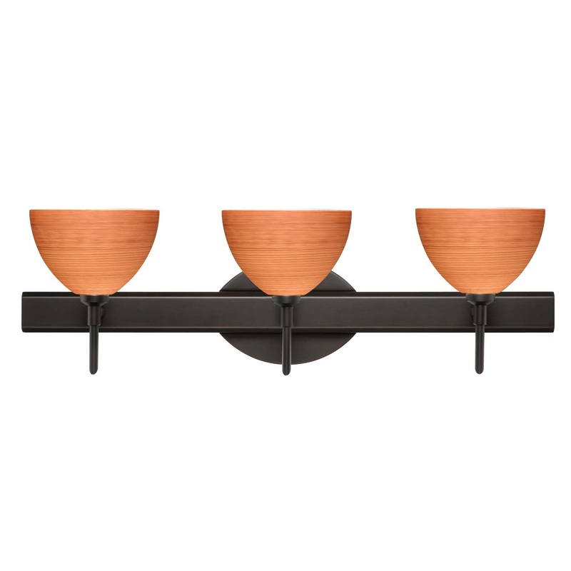 Besa 3SW-4679CH-BR Brella Three Light Wall Sconce Bronze