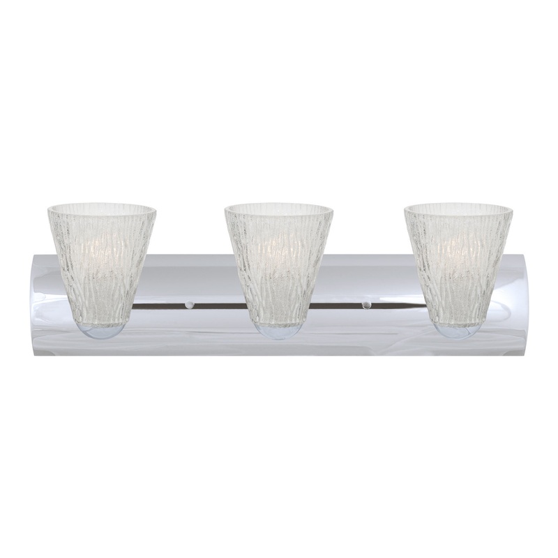 Besa 3WZ-NICO5GL-CR Nico Three Light Wall Sconce Chrome (Discontinued)