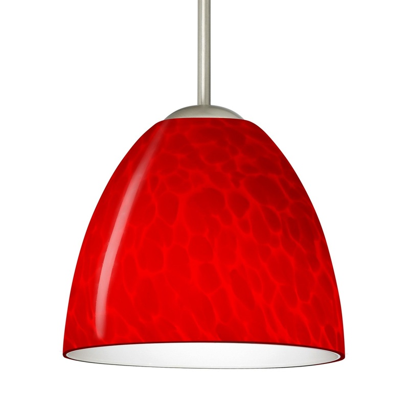 Besa B-7572RC-MED-SN Besa Sasha Pendant One Light Pendant Satin Nickel