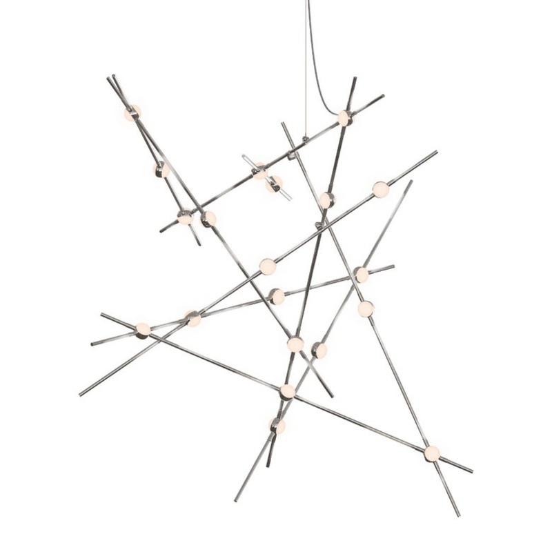 Constellation Aquila Major Satin Nickel with White Optical Acrylic 3000K 20′ Adjustable Cord/Cable