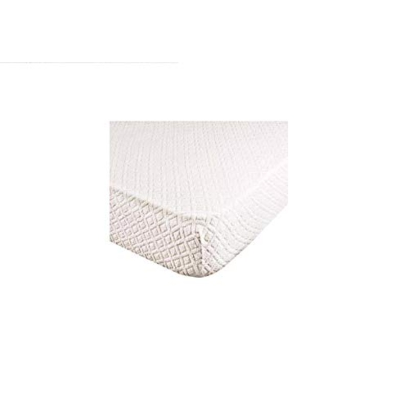 Coprimaterasso Stretch Lavorato in Spugna Jacquard Traversa – 1 Piazza e Mezza – 130×200 cm Fornitura Albergo B&B Hotel Agriturismo