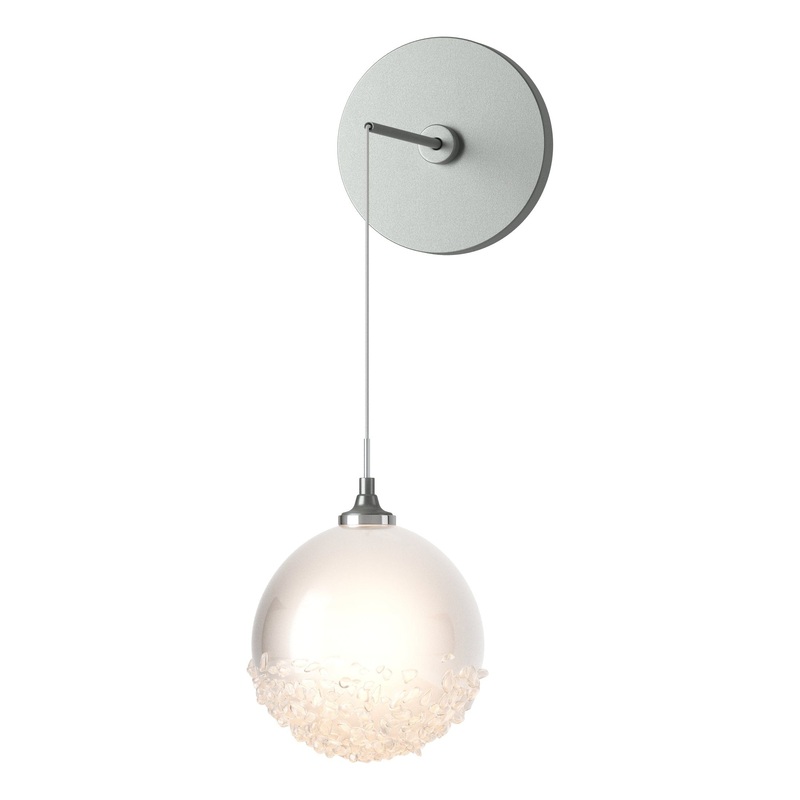 Fritz Globe Low Voltage Sconce Vintage Platinum