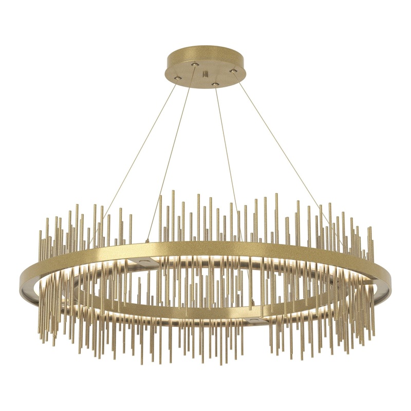 Gossamer Circular LED Pendant Modern Brass Modern Brass