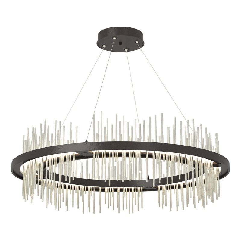 Gossamer Circular LED Pendant Oil Rubbed Bronze Sterling