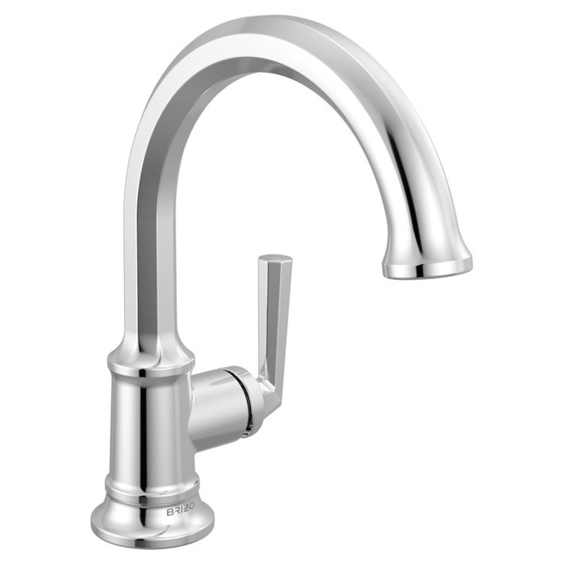 Lavatory Faucet Beauclere Deck Mount 1 Lever ADA WaterSense Polished Chrome 1.2 Gallons per Minute Less Drain 1 Hole