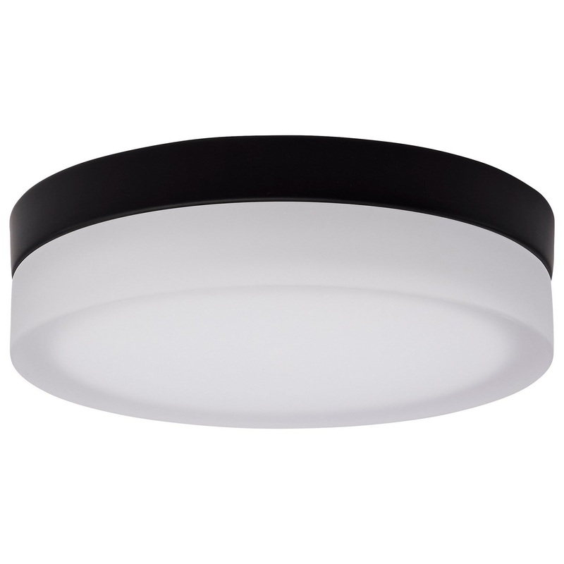 LED Flush Mount from the Pi Collection in Black Finish by Nuvo Lighting