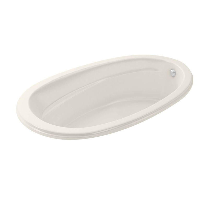 MAAX 106169-003-007 Talma 7242 Acrylic Drop-in End Drain Whirlpool Bathtub in Biscuit