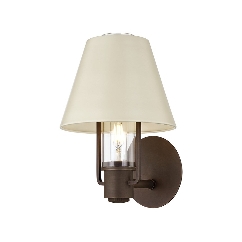 One Light Wall Sconce from the Kindle Collection in Brz Finish by Troy Lighting