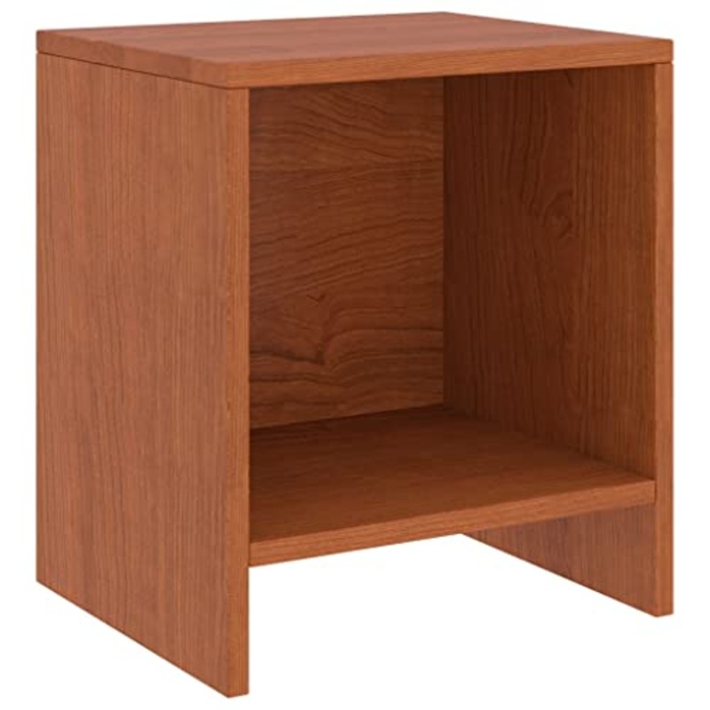 vidaXL Comodino Marrone Miele 35x30x40 cm in Legno Massello di Pino