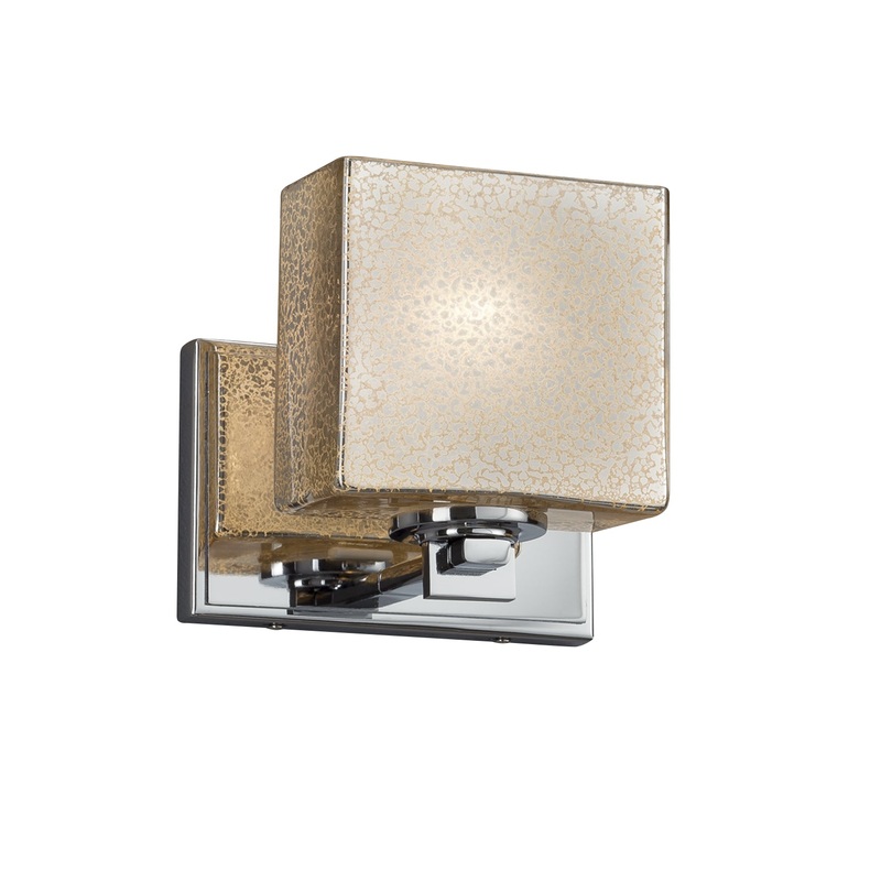 Wall Sconce from the Fusion Collection in Polished Chrome Finish by Justice Designs