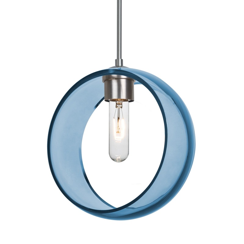 Besa 1JC-MANABL-SN-NI Besa Mana Pendant One Light Pendant Satin Nickel