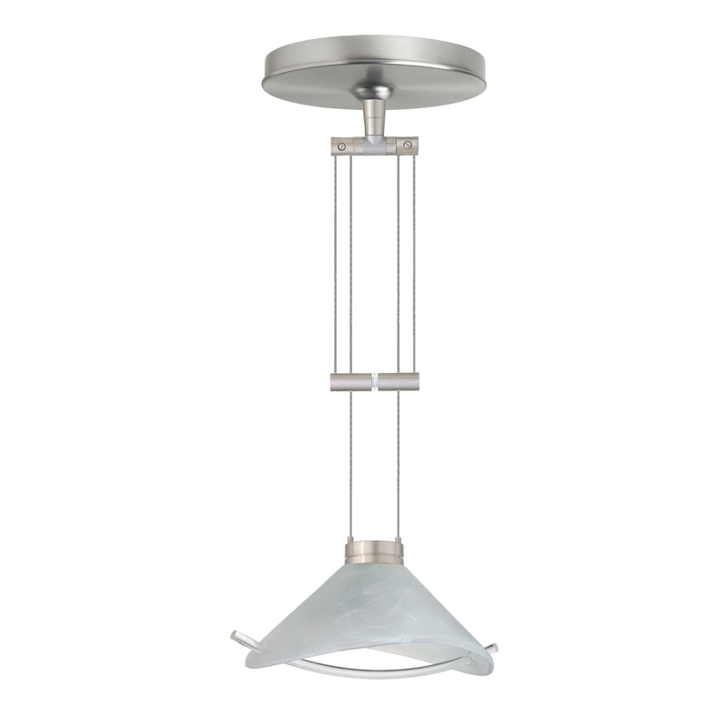 Besa 1XA-181304-SN Hoppi One Light Pendant Satin Nickel