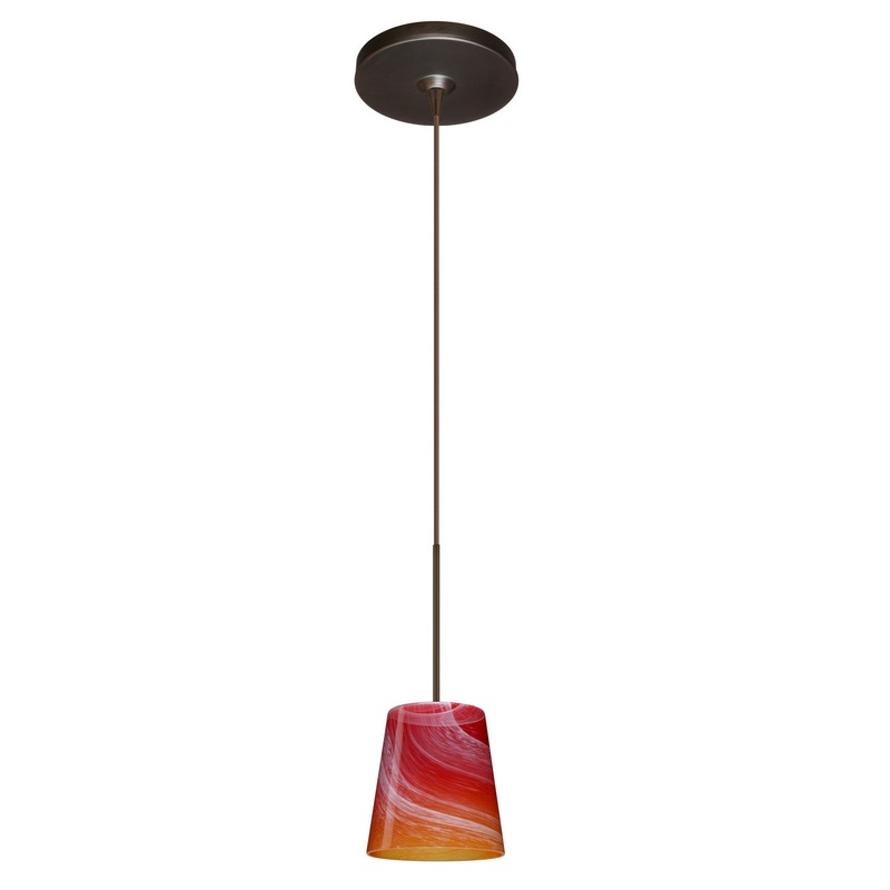 Besa 1XP-5131SL-BR Canto One Light Pendant Bronze (Discontinued)