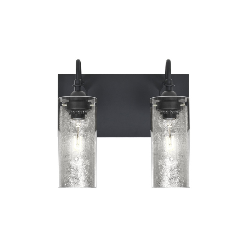 Besa 2WG-DUKESF-BK Duke Two Light Wall Sconce Black
