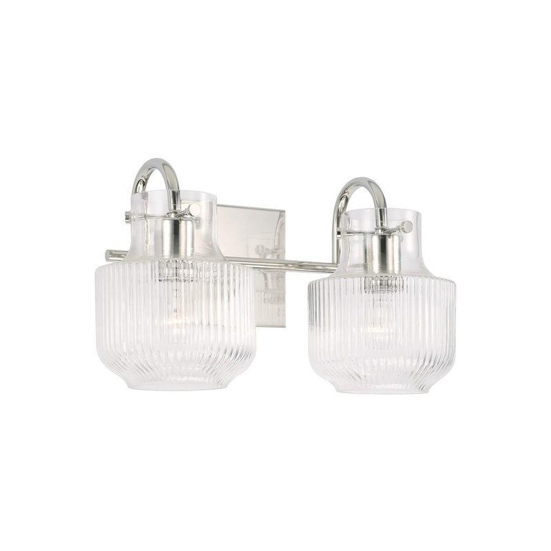 Capital Lighting 145121PN Nyla 2 Light Vanity Polished Nickel