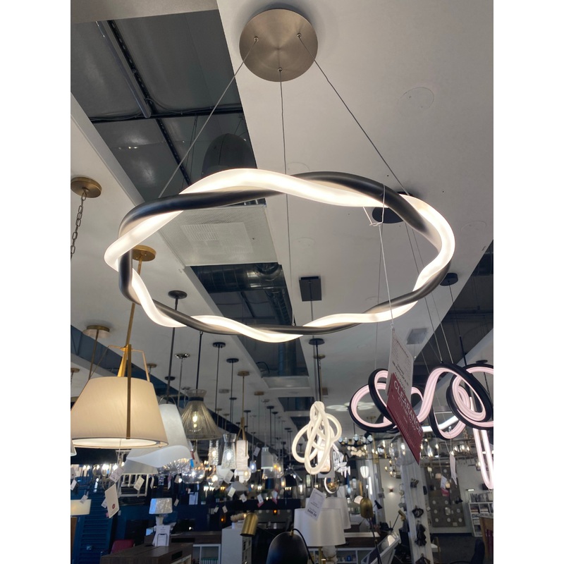 LED Pendant from the Escapade Collection in Brushed Nickel Finish by W.A.C. Lighting (Clearance Display, Final Sale)