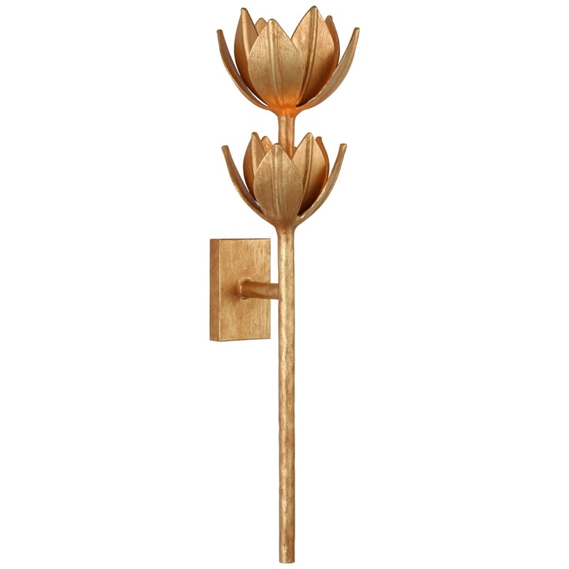 LED Wall Sconce from the Alberto Collection in Antique Gold Leaf Finish by Visual Comfort Signature