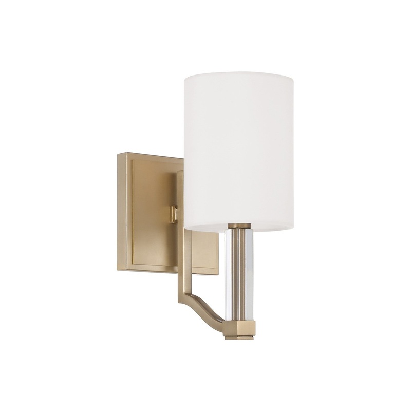 One Light Wall Sconce from the Ingrid Collection in Matte Brass Finish by Capital Lighting