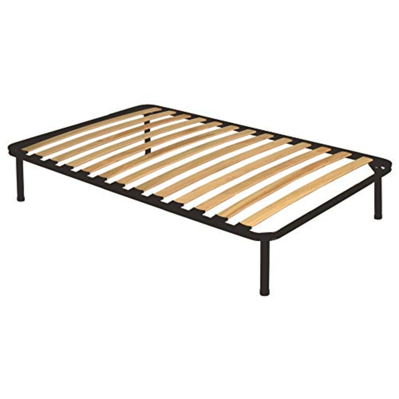 Rete a doghe in legno ortopedica 120×190 cm con piedi una piazza e mezzo