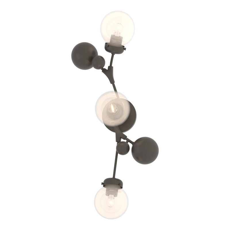 Sprig Sconce Dark Smoke Opaline Glass (WF)