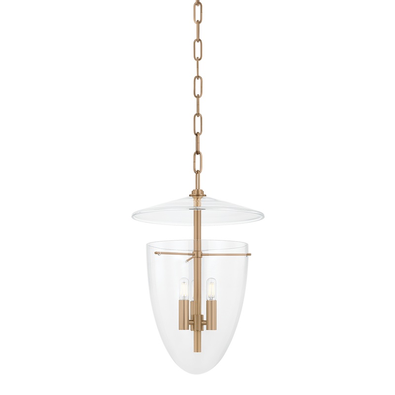 Tully Lantern Patina Brass