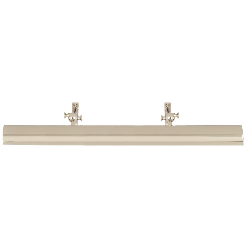 Two Light Picture Light from the Frame Makers Collection in Polished Nickel Finish by Visual Comfort Signature