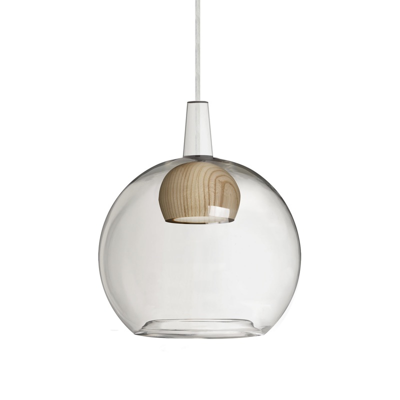 Besa 1JC-BENJICLNA-LED-SN Benji LED Pendant Satin Nickel