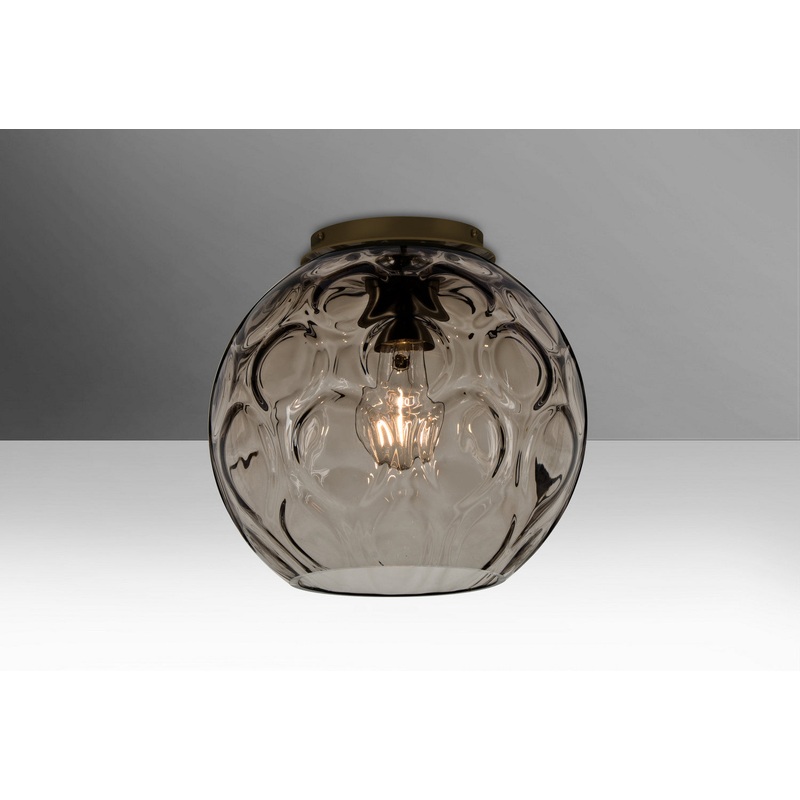 Besa BOMBAYSMC-BR Bombay One Light Ceiling Mount Bronze