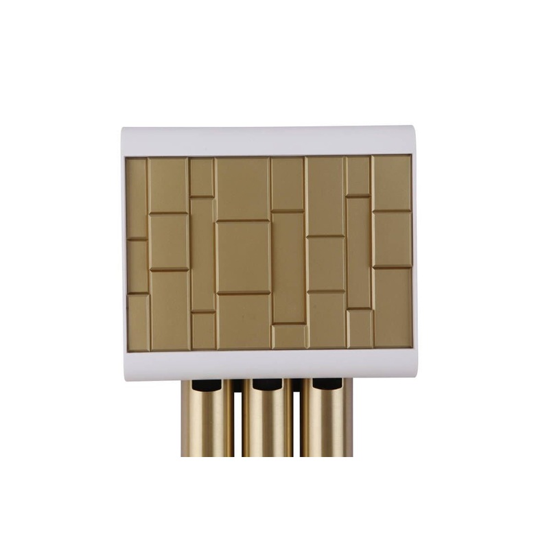 Craftmade CE3-WSB Westminster Chime Chime White/Satin Brass