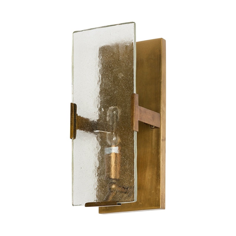 Gruber Wall Sconce Gold Metal | Glass