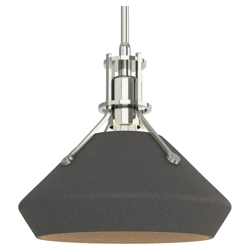 Henry Pendant with Chamfer Sterling Natural Iron