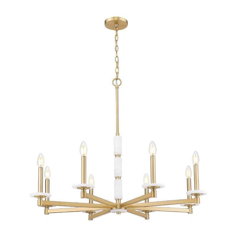 Kaden 8-Light Chandelier Modern Gold
