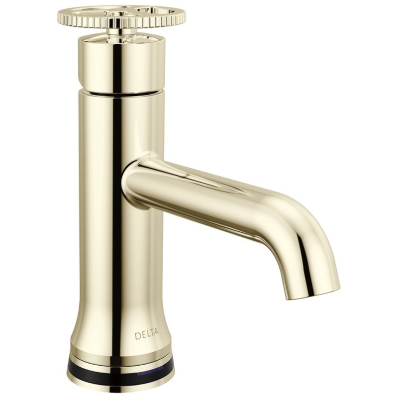 Lavatory Faucet Trinsic 4 Inch Spread 1 Wheel WaterSense/CALGreen Polished Nickel 1.2 Gallons per Minute Deck Mount Metal Pop-Up Drain 1/3 Hole Touch2O with Touchless