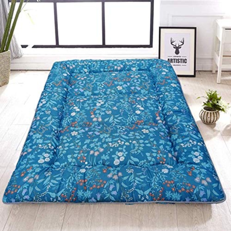 Z&HA Spesso Pieghevole Tatami Materasso, Ultra Morbida Traspirante futon Giapponese Tappetino Portatile dormitorio Mattress Pad,F,135x200cm