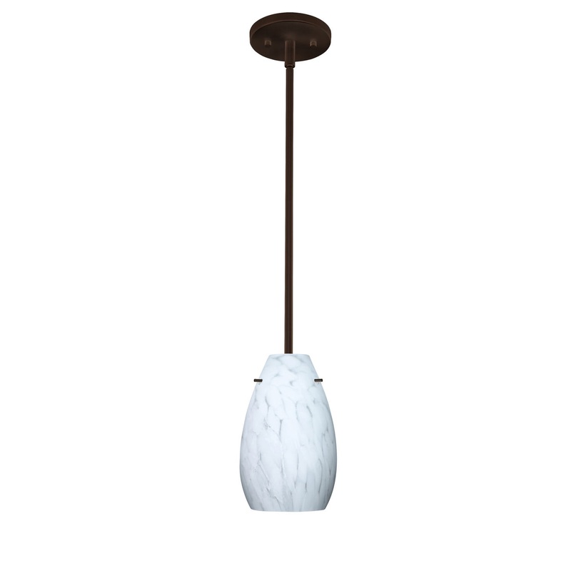 Besa 1TT-412619-BR Pera One Light Pendant Bronze