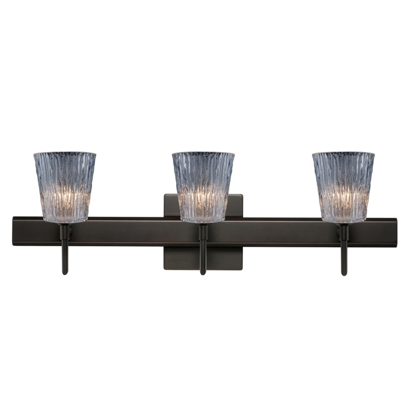 Besa 3SW-512500-BR-SQ Nico Three Light Wall Sconce Bronze