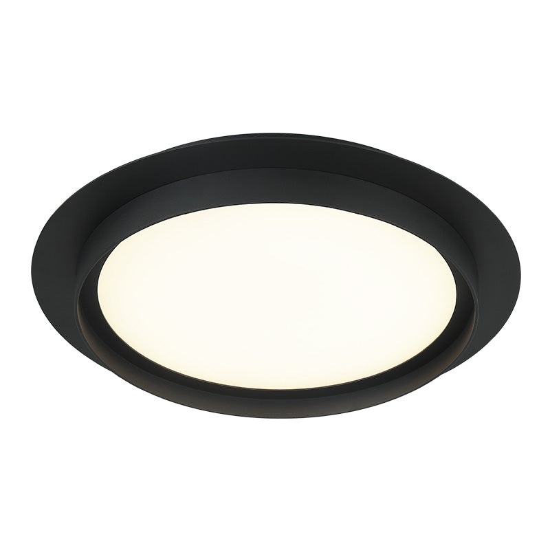 Iris 1-Light Ceiling Mount Matte Black