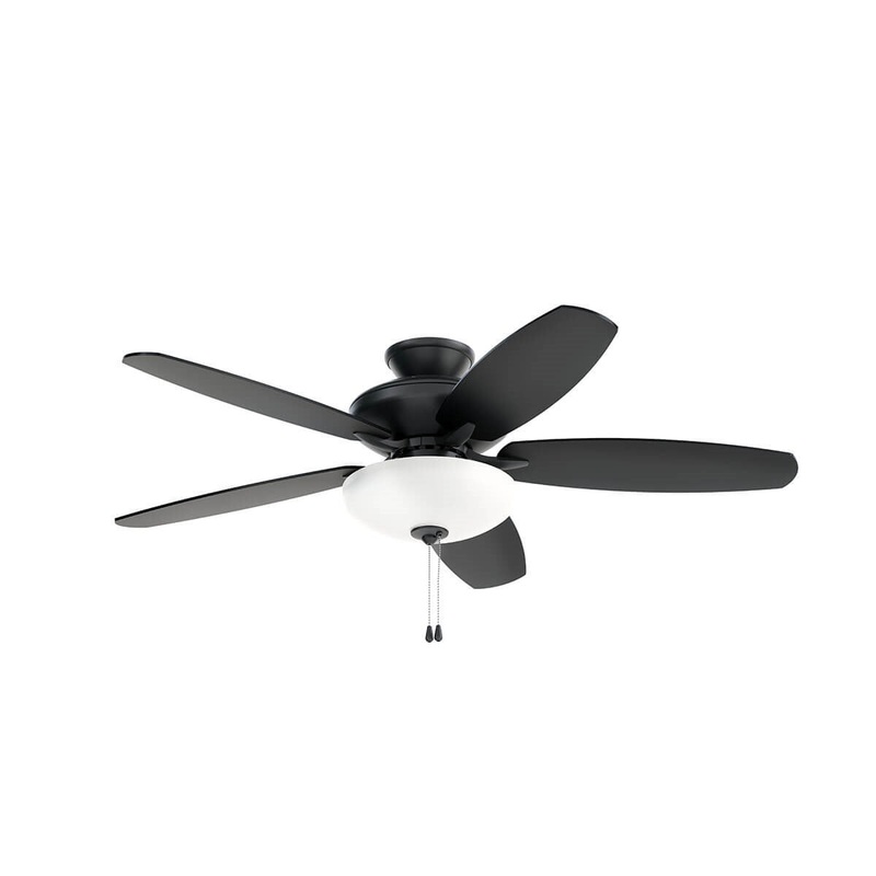 Kichler 330161SBK 52″ Ceiling Fan, Satin Black