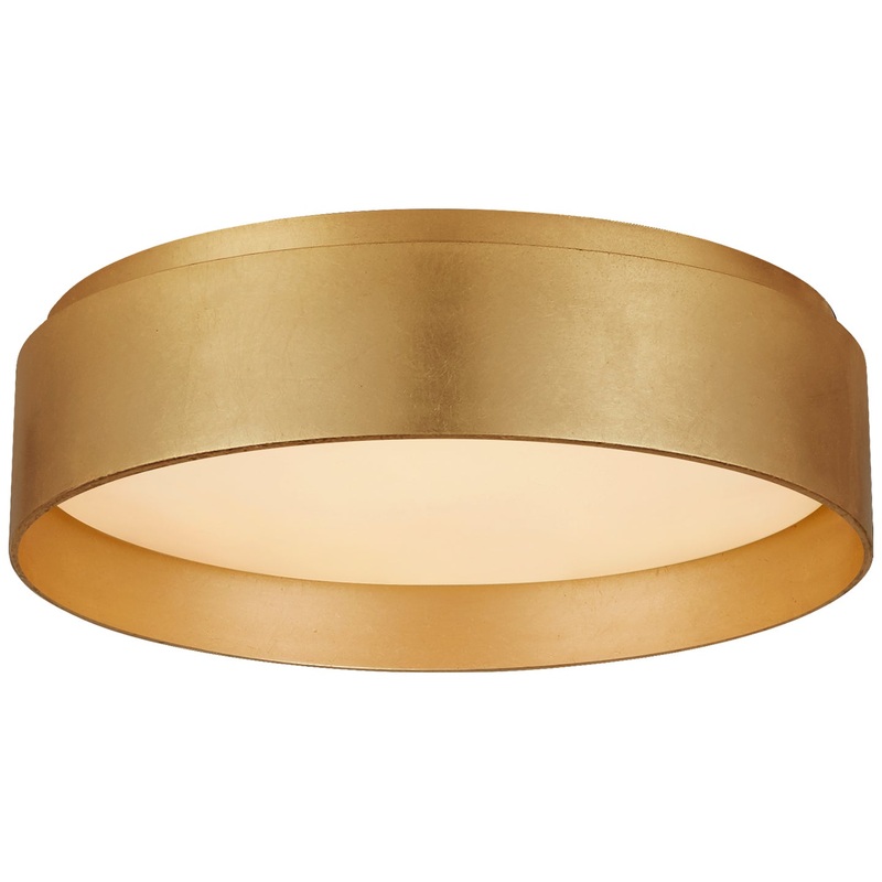 LED Flush Mount from the Shaw Collection in Gild Finish by Visual Comfort Signature