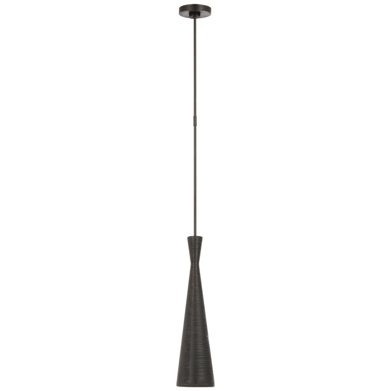 LED Pendant from the Utopia Collection in Aged Iron Finish by Visual Comfort Signature
