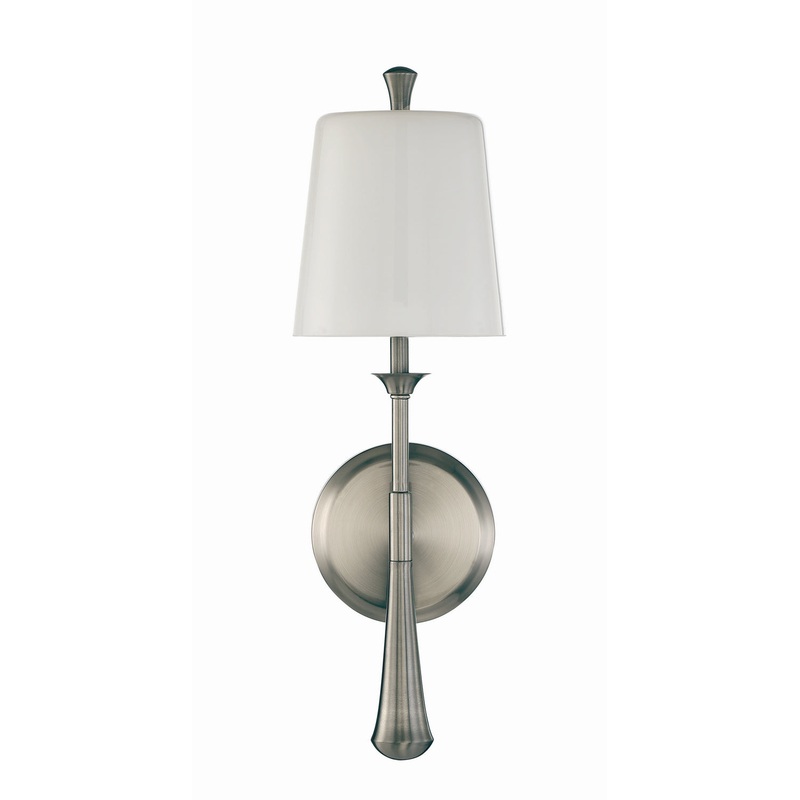 Craftmade 57461-BNK Palmer One Light Wall Sconce Brushed Polished Nickel
