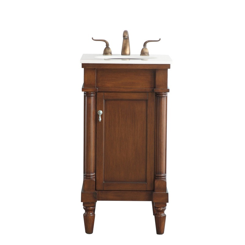 Elegant Lighting VF13018WT-VW Lexington Single Bathroom Vanity Walnut