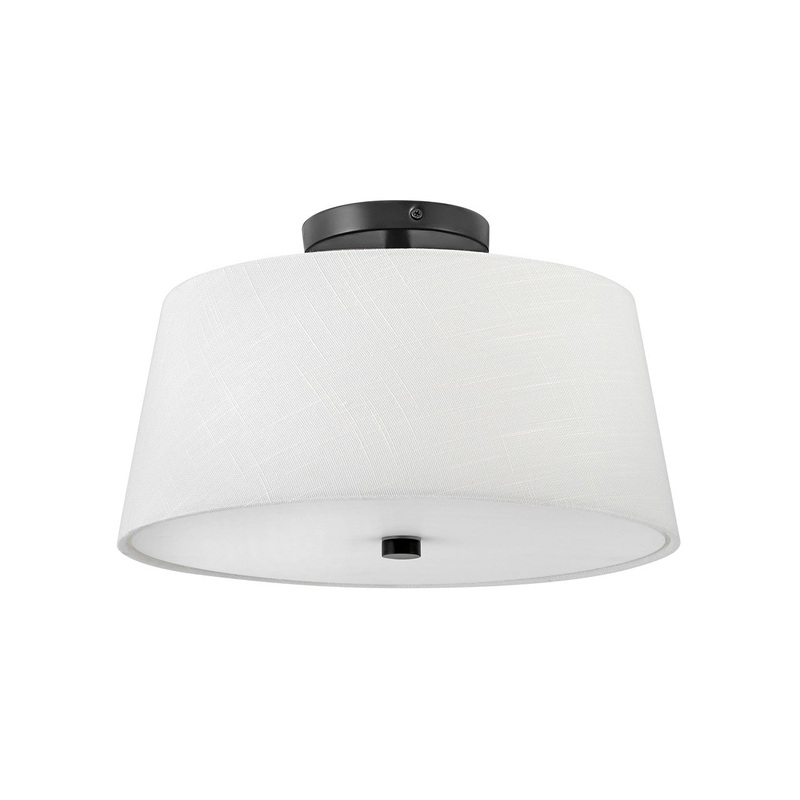 LED Flush Mount from the Beale Collection in Black Finish by Lark