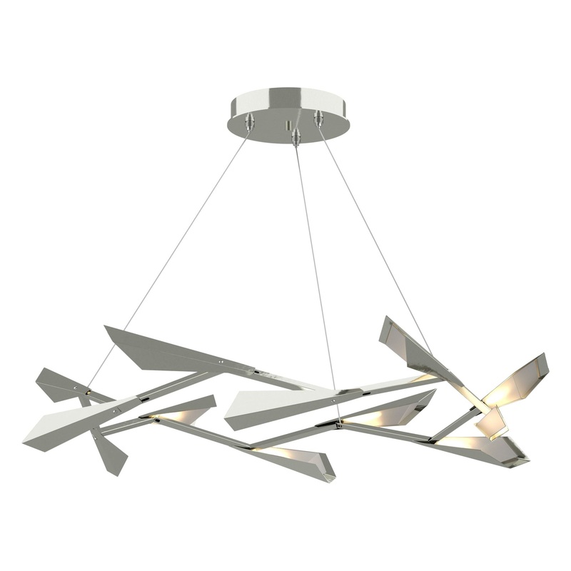 Quill Large LED Pendant Sterling Sterling